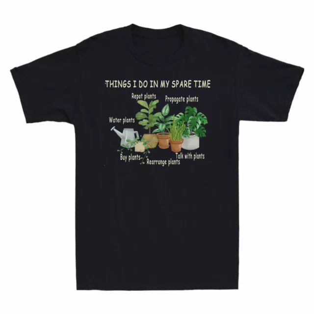 Things I Do In My Spare Time Plant Men's T-Shirt  Gardener Gardening Vintage Tee