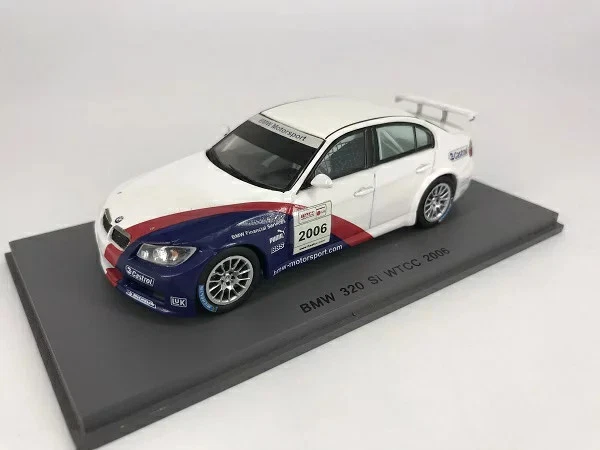 Miniature BMW 320 Si #42 WTCC 2006 - Échelle 1:43 - Spark S0418 - Résine - Neuf - Collection