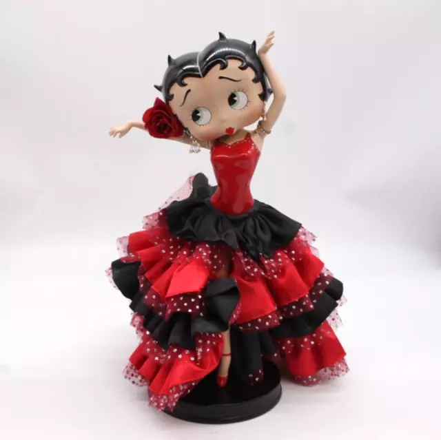 BETTY BOOP Flamenco Betty Figurine KFS / FS Porcelain Doll on Stand Dancing