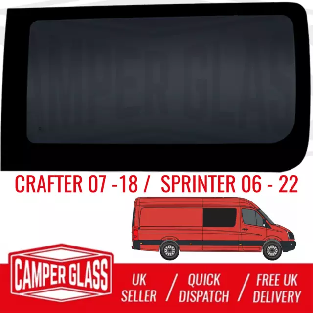 Crafter (07-18) / Mercedes Sprinter (06-20) Driver Side Fixed Privacy Window