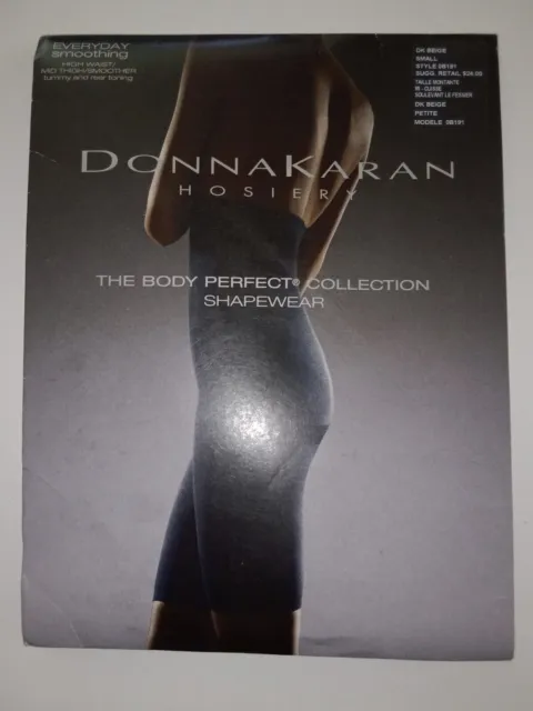 Donna Karan Body Perfect Hosiery Waist Embrace Perfect Sheer Pantyhose  0B856 Small/Black at  Women's Clothing store