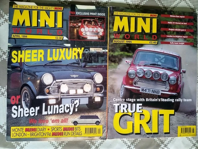 MINI WORLD MAGAZINE August 1995 April 1994 £4.38 - PicClick UK