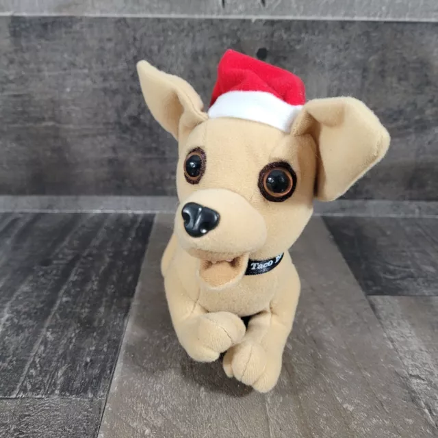 Vintage Applause Yo Quiero Taco Bell Chihuahua Dog 6” Christmas Plush No Sound