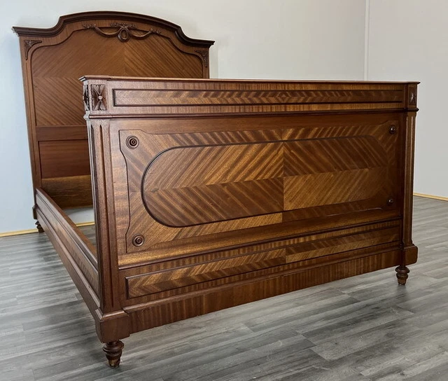 Amazing Rare Carved French Antique Double BED (LOT 1440)