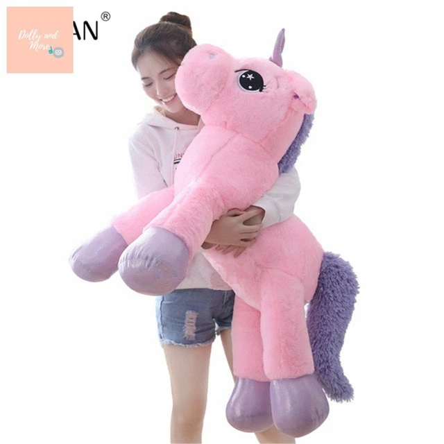 Giant 80/23 5/8in Unicorn Plush Toy Soft Stuffed Cartoon Unicorn Dolls Anima