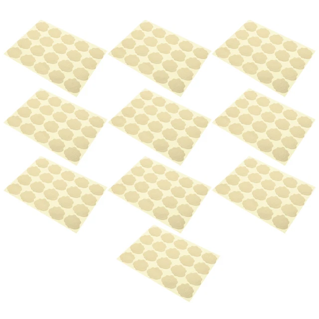 10 Sheets Goldener Umschlagaufkleber Stempelaufkleber Zertifikat