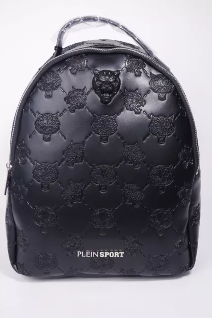 Philipp Plein Sport Women's Black Backpack Lindsey with Tiger Head Logo 2110121