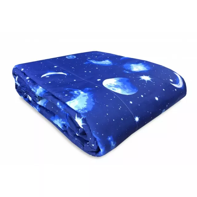 COUVRE-LIT MATELASSÉ MOON LUNA STARRY SKY fabriqué en Italie