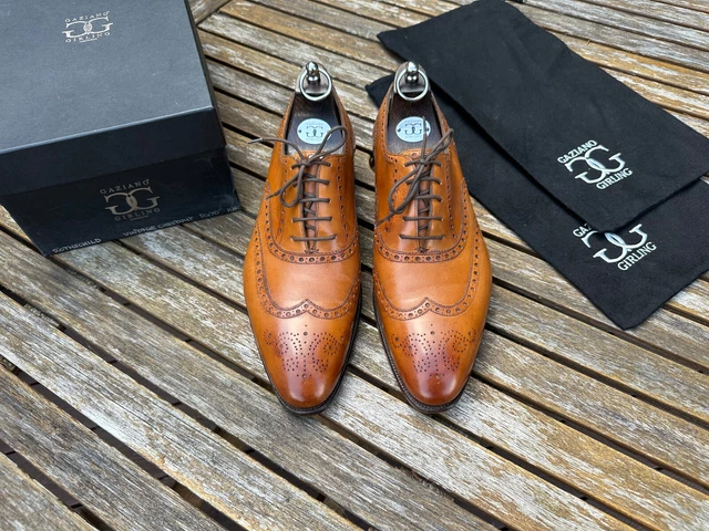 Gaziano & Girling Grosvenor Double Buckle Monk Shoes in Vintage Cherry Calf