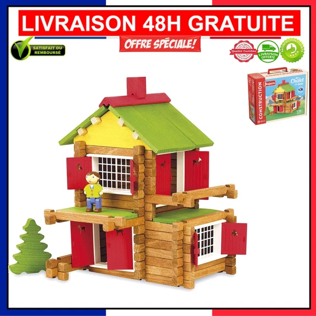 Grand Jeu De Construction En Bois Techno – Boîte Vintage Années 1960