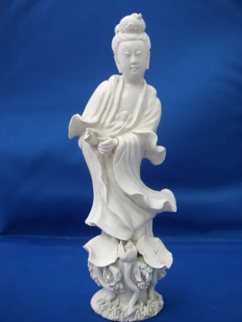 Fine Early 20th C CHINESE DEHUA PORCELAIN FIGURINE-GUANYIN-As Is