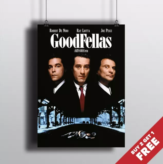 GOODFELLAS 1990 Movie Poster A3 A4 * Martin Scorsese Robert De Niro Classic Film