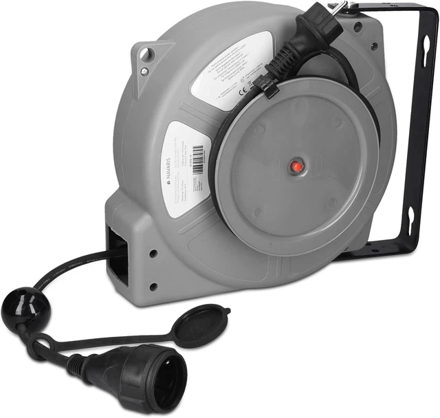 Avvolgicavo Automatico Con Prolunga E 1 Presa Shuko - Avvolgicavi Interno Estern