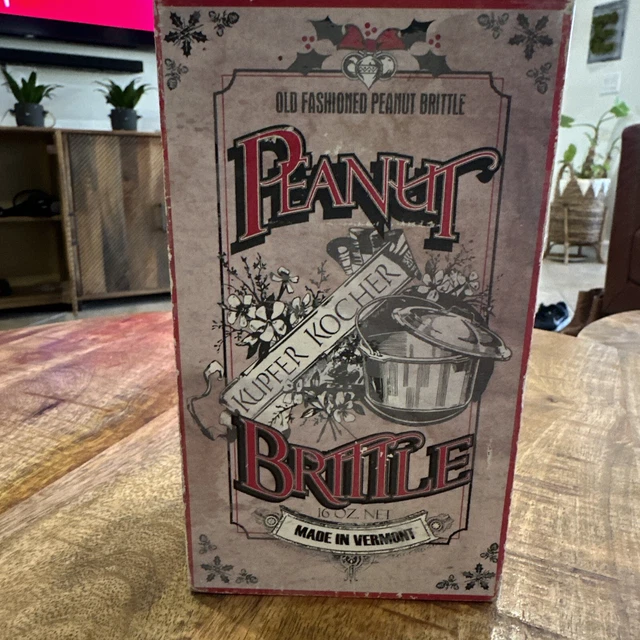 Peanut Brittle Kupfer kocker made in Vermont faux Candy Box