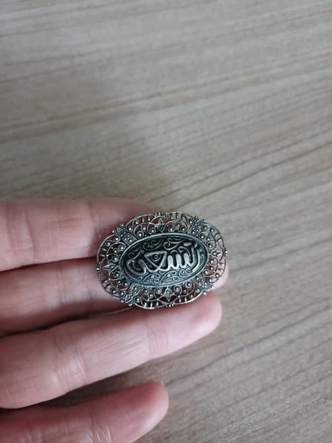 Broche Ancienne En Argent Berbère Ethnique - Vintage - Poinçon Argent - Occasion