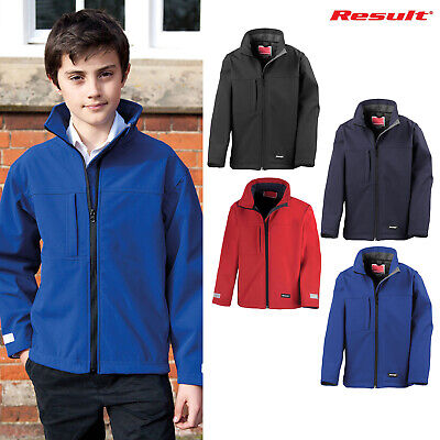 Result Junior Classic Softshell 3-Layer Jacket R121J-Y -Kid Winterwear Warm Coat