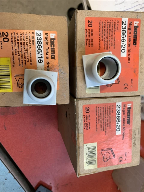 N•30 Bticino 23866/20  E N•16 123866/16 Idrobox - Pressatubo D=20Mm E D=16Mm