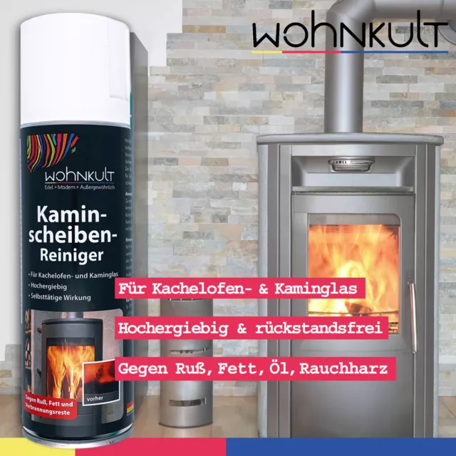 Wohnkult 2 x 300 ML Nettoyeur Disque de Cheminée Poêle en Faïence Très Productif 2