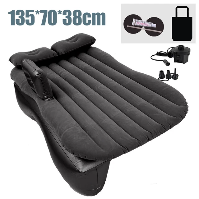 INFLATABLE CAR AIR Bed Car Boot Rear Rest Mattress With 2 Pillows