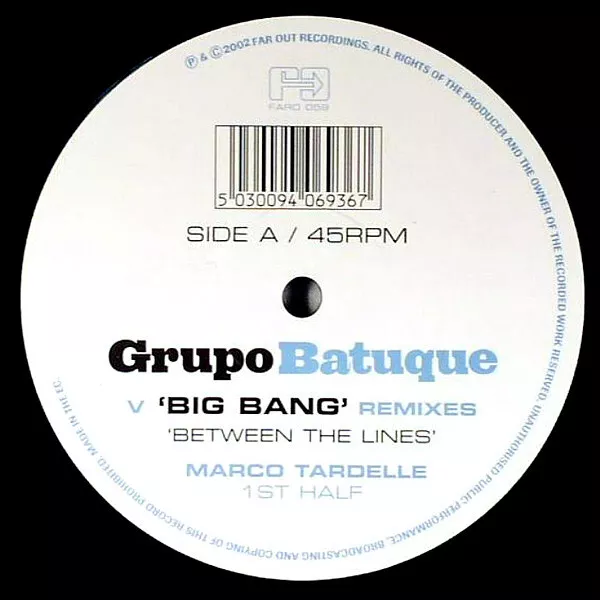 Grupo Batuque - Between The Lines - UK 12" Vinyl - 2000 - Far Out