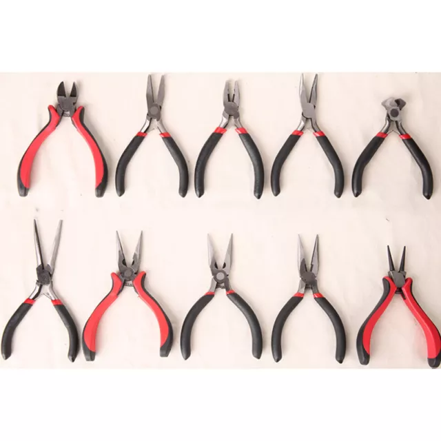 Jewellery Mini Pliers Round Flat Bent Nose Side End Cutter Beading Making Tools