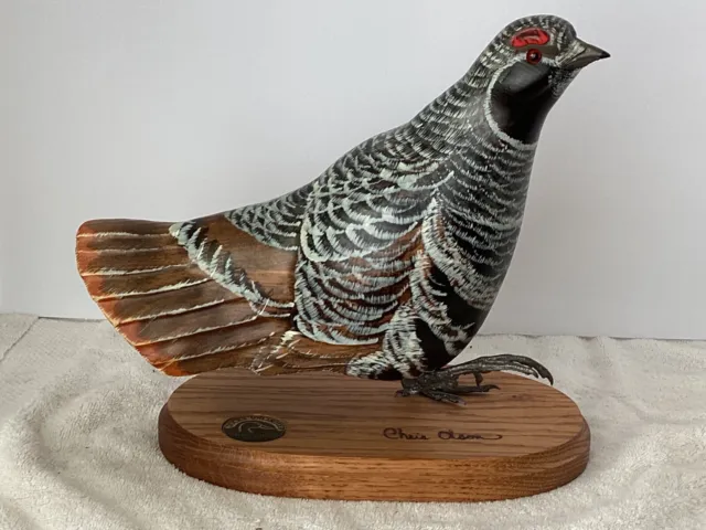 1994-95 Ducks Unlimited Special Edition Male Ruffed Grouse Signed By Chris Olsen