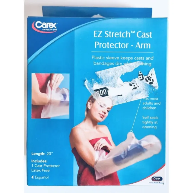Protector de fundición de brazo elástico CAREX EZ longitud: 20" manga de plástico resistente T3