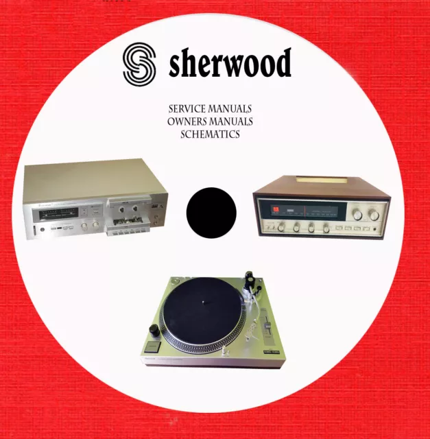 Sherwood Audio Repair Service schematics owner manuals on 1 dvd in pdf format