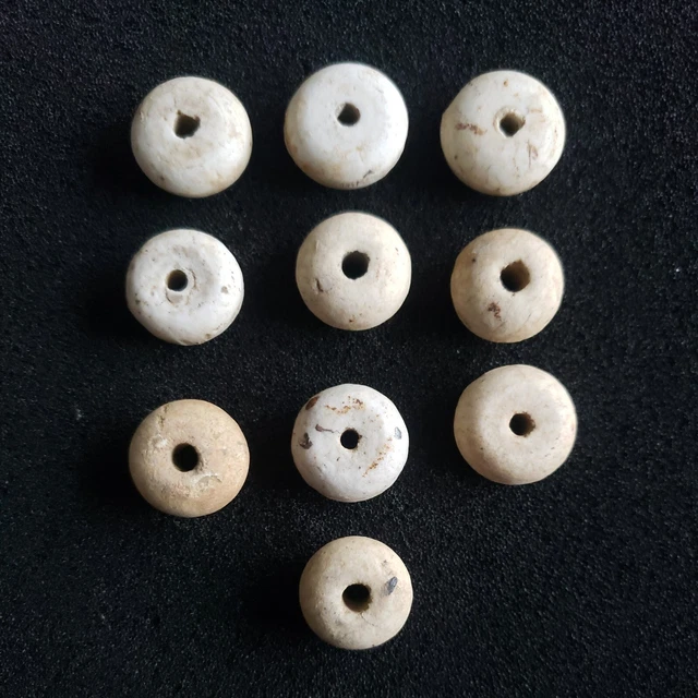 Lot de 10 perles en Porcelaine Allemand WW2 pour presse purée ww1 / ww2