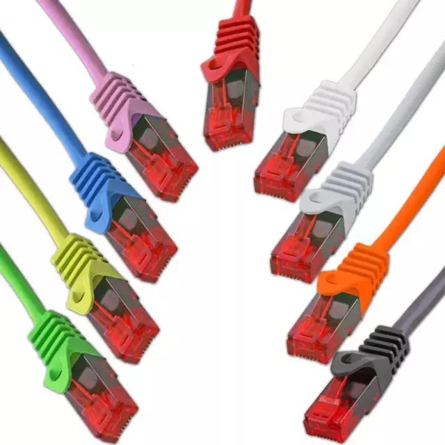 Gigabit Patchkabel Netzwerkkabel LAN DSL Ethernet Netzwerk Kabel 0,15m - 50m