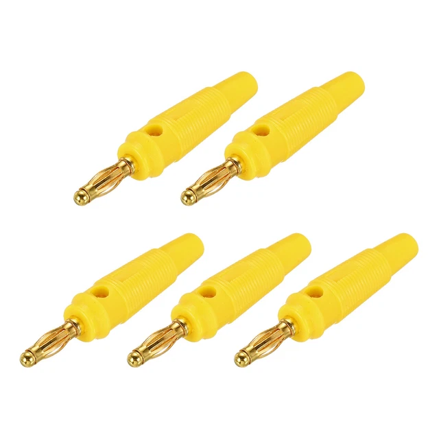Cikonielf connecteur fiche banane Fiches banane 4mm Connecteurs fiche banane en alliage de zinc