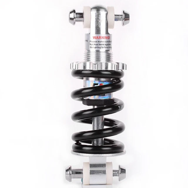 Amortisseur Suspension Arrière Vélo 165mm 190mm, Vélo Montagne Scooter Électrique 125mm 150mm pour Vélo Électrique VTT XC Soft Tail (pounds : 450lbs, Size : 165mm