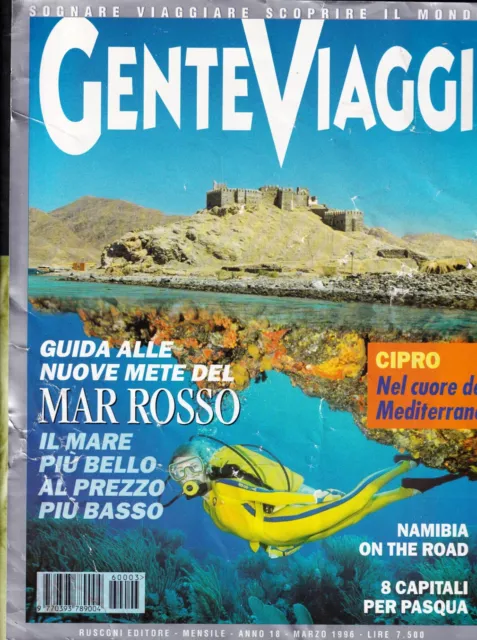 Gente viaggi n.3 marzo 1996 - cipro, mar rosso, namibia, 8 capitali per pasqua