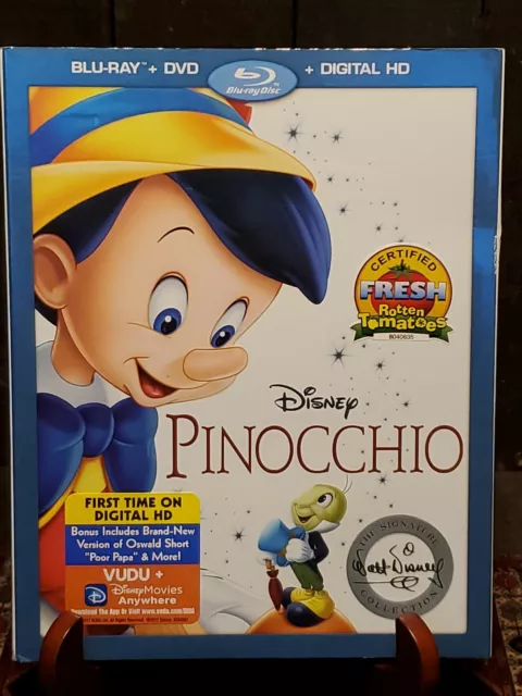 Pinocchio (Blu-ray/DVD/Digital HD) Disney sealed SIGNATURE COLLECTION💥💥