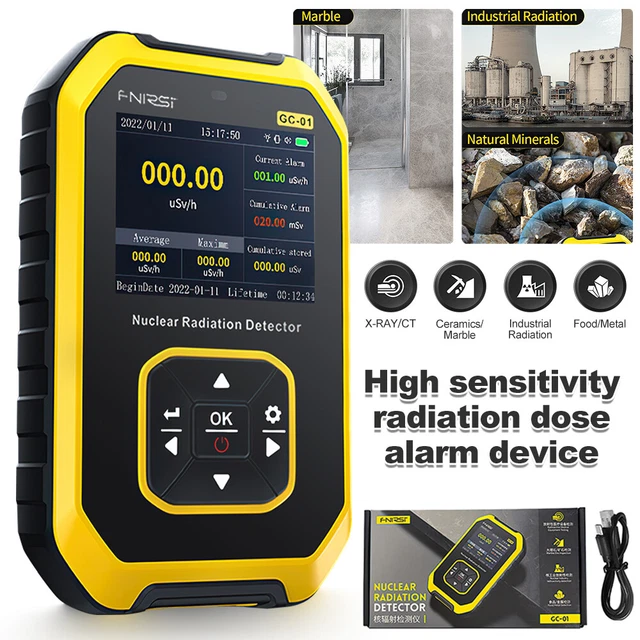 GC01 GEIGER COUNTER Nuclear Radiation Detector Xray Beta Gamma