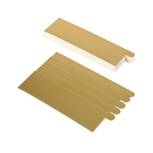 100 piezas tablas rectangulares de pastel de mousse suelo de fiesta decoración de tablero de oro