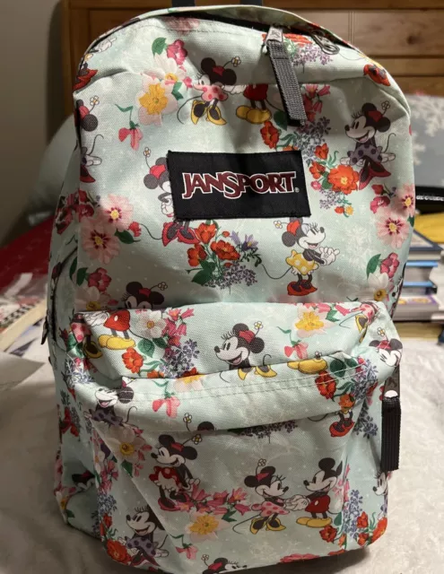 Jansport Disney Superbreak Collaboration Backpack Flower Mickey Minnie 2017