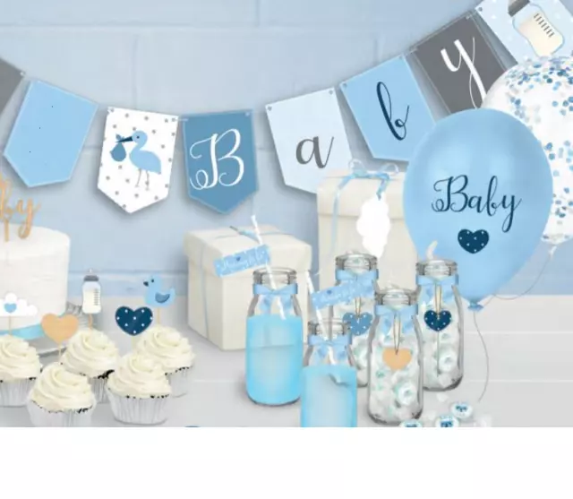 Oh So Ready to Pop Ranga Azul Niño Baby Shower Fiesta Lugar Decoraciones Globo