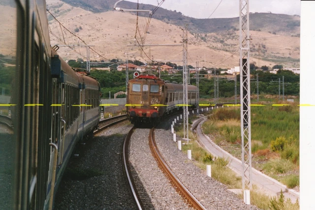 Farb-Foto FS E-Lok E636 006 bei Taormina 2002