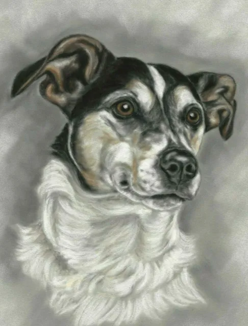 Jack Russell print Dog Wall Art Original art Terrier Picture A3 (16.5"x 11.7")
