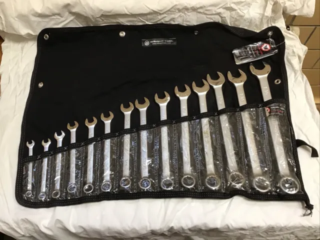 Wright Tool WRIGHTGRIP® 2.0 12 Point Combination Wrench Set 14 Piece SAE 714