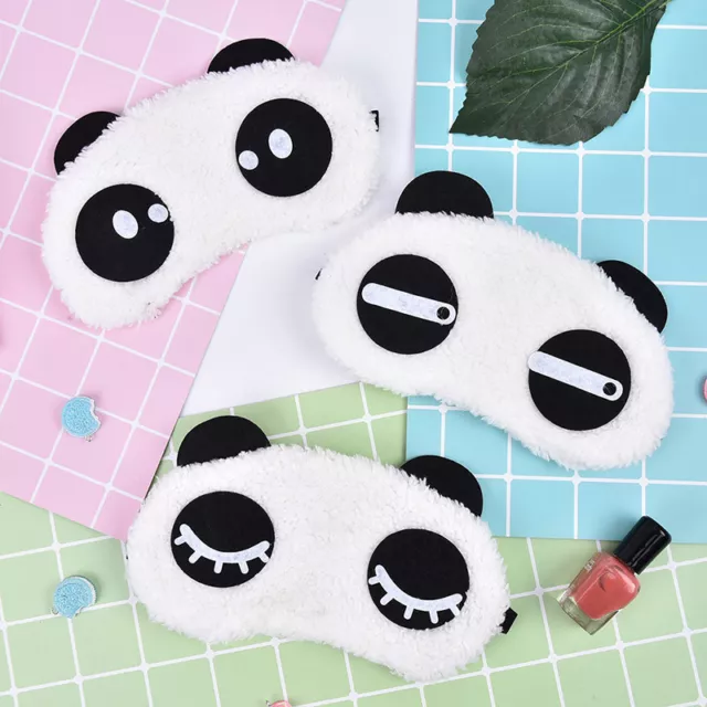 1x Cute Panda Sleeping Face Eye Mask Blindfold Shade Travel Sleep Cover Li_yk