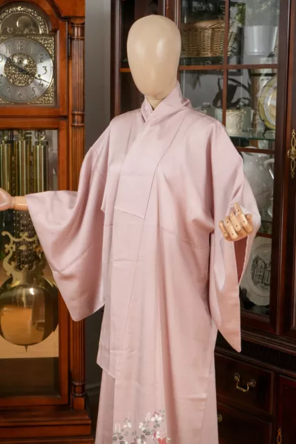 Dear Vanilla Japanese Silk Tomesode Kimono Women's Authentic Japan Made Vintage 2