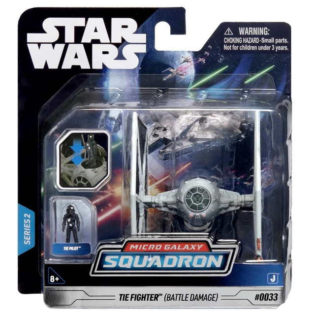 STAR WARS MICRO Galaxy Squadron Wedge Antilles's X-Wing endommagé rare
