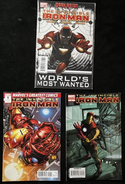 INVINCIBLE IRON MAN 2008-2012 • Volume 1 • Marvel • USA •1,2,8