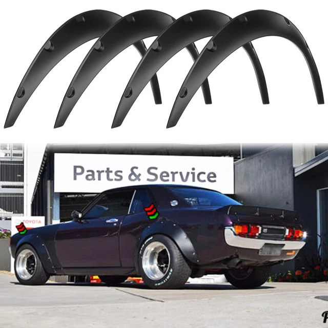 thumbnail image 2 of KEEPDSGN 4PCS Black Polyurethane Fender Flares For BMW 3 Series E36 E46 – Extra Wide, Flexible, Hardware Included 2 of 5