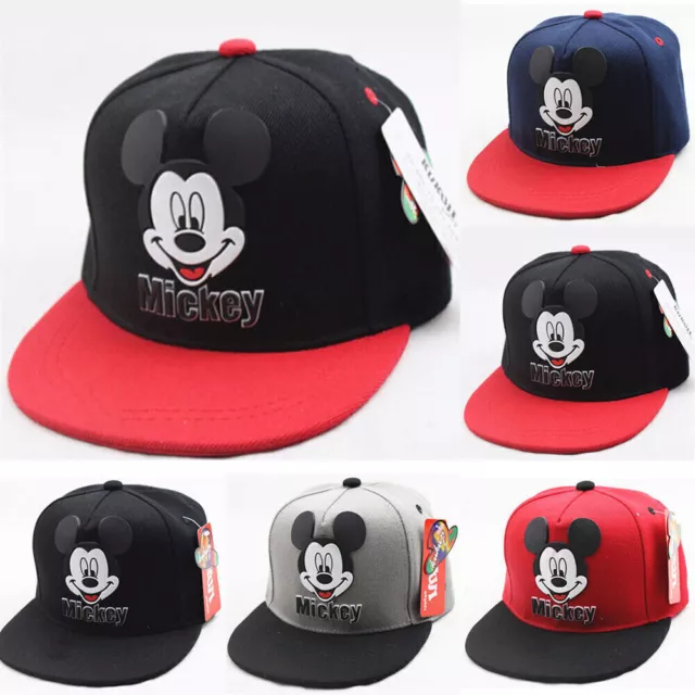 Kid Baby Sun Hat Mickey Mouse Adjustable Baseball Cap Boy Girl Hip Hop Snapback﹤