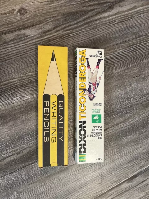 Vintage Writing Pencils Made in USA / Dixon No 2 Pencils
