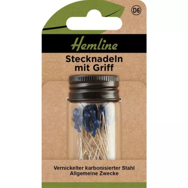 Stecknadeln mit Griff 42 mm 60 Stück von Hemline 6747535