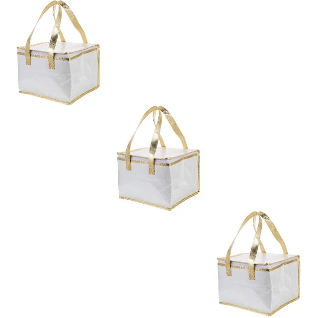 3x Thermal Delivery Bag Food Warmer Cake Insulated Box